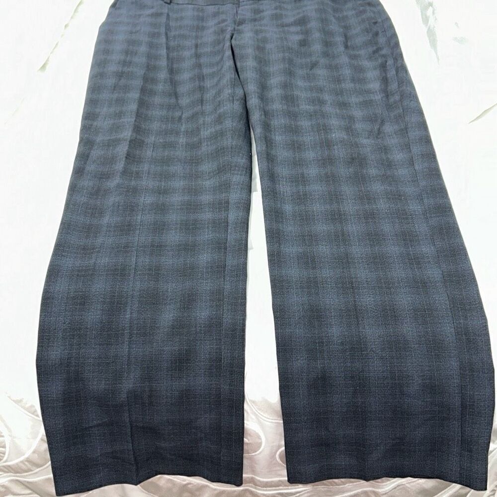 Murano Zac fit black blue plaid dress pants 40:32